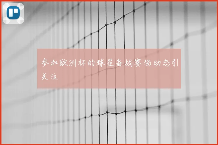 参加欧洲杯的球星备战赛场动态引关注